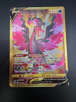 Pokemon Galarian Moltres v Brilliant Stars 183/172 Card - Image 1