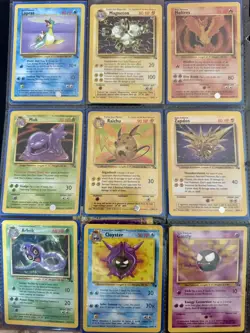 Pokemon WOTC Complete Fossil Non-Holo Set! All 47 Non-H cards! 25+ toploaders - Image 2