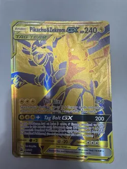 Pokemon Pikachu & Zekrom GX SM248 Promo TAG TEAM GX, JUMBO CARD - Image 1