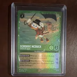 Disney Lorcana Scrooge McDuck-S.H.U.S.H. Agent Promo Foil Card 36-P3 - Image 1