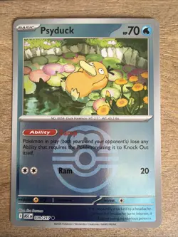 Psyduck 039/217 Reverse Holo (Love Ball) Ascended Heroes Pokemon Card TCG NM - Image 1
