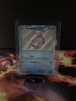 Pokemon TCG Slowpoke Scarlet Violet Paldean Fates Shiny Rare Card 116/091 - Image 1