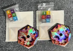 2 Sets Of Lorcana Fabled Trove Box Contents - Card Dividers, Dial, Dice - Image 1