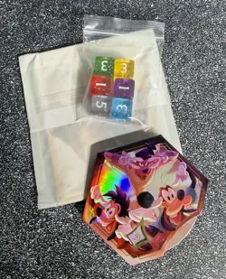 2 Sets Of Lorcana Fabled Trove Box Contents - Card Dividers, Dial, Dice - Image 4