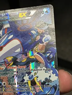 Pokemon TCG Double Crisis Team Aqua Holo Rare Kyogre EX 6 - Image 2