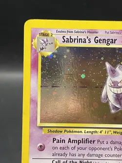 Pokemon Sabrina's Gengar Gym Challenge Holo Rare 14/132 English Card 2000 - Image 2