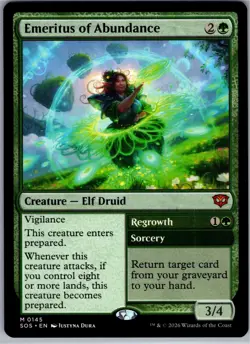 Emeritus of Abundance 145 Mythic Secrets of Strixhaven Magic: The Gathering NM - Image 1