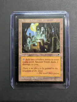 MTG Magic the Gathering Ancient Tomb (315/350) Tempest MP - Image 1