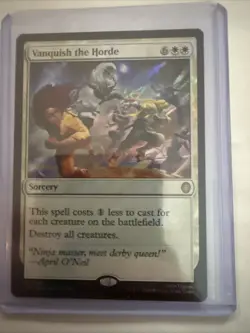 MTG surge foil Vanquish the Horde, sorcery, TMNT commander #0045 - Image 1