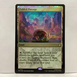 MTG Fabled Passage (Surge Foil) Magic: The Gathering Commander: TMNT #0067 - Image 1