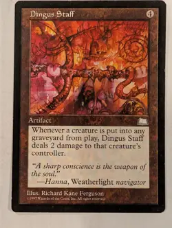 Dingus Staff - Weatherlight - Magic the Gathering MTG Nice! - Image 1
