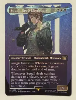 Squall, SeeD Mercenary Borderless Foil - Final Fantasy MTG - Image 1