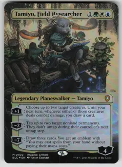 Tamiyo, Field Researcher (Borderless) Foil Commander: Bloomburrow 100 MTG NM - Image 1