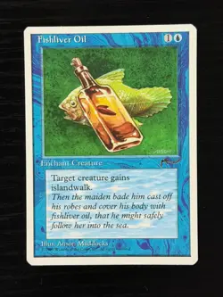 Miscut Magic the Gathering MTG Fishliver Oil Error Misprint Chronicles Last One! - Image 3