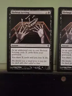 MTG 4X ODYSSEY SKELETAL SCRYING NM ENGLISH MAGIC THE GATHERING UNCOMMON BLACK - Image 2