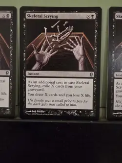 MTG 4X ODYSSEY SKELETAL SCRYING NM ENGLISH MAGIC THE GATHERING UNCOMMON BLACK - Image 4