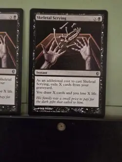 MTG 4X ODYSSEY SKELETAL SCRYING NM ENGLISH MAGIC THE GATHERING UNCOMMON BLACK - Image 5
