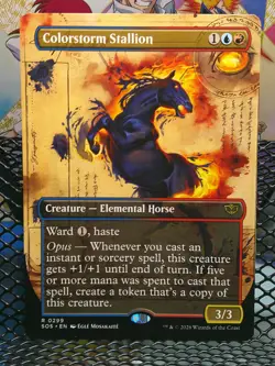 Colorstorm Stallion (Borderless) - R299 - MTG - Secrets of Strixhaven (SOS) Reg - Image 1