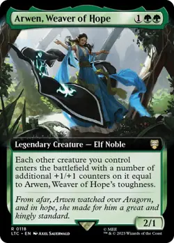 Arwen, Weaver of Hope Extended Art The Lord of the Rings NM MTG - Image 1
