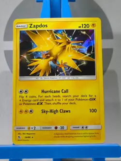 Pokemon TCG Zapdos Hidden Fates 24/68 Reverse Holo Holo Rare - Image 3