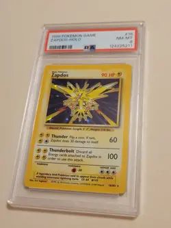 Zapdos - Pokemon Base Set #16 - Near Mint to Mint PSA 8 - Legendary - Image 1