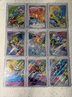 Pokemon 2026 First Partner Illustration Collection Series 1 Promos Set 9 Cards - Image 1