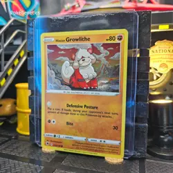 Hisuian Growlithe Cosmos Holo Promo Astral Radiance Pokemon TCG 070/189 - Image 2