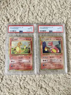 SEQUENTIAL PSA 10 2023 Japanese Pokemon Classic Charmander #1 & Charmeleon #2 - Image 1