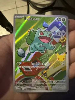 Pokemon Bulbasaur 037 First Partner Illustration Full Art Holo Promo - Image 1