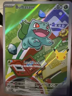 Pokemon Bulbasaur 037 First Partner Illustration Full Art Holo Promo - Image 3