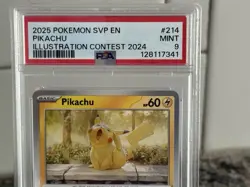 2025 Pokemon SVP Pikachu Illustration Contest 2024 PSA 9 Mint Promo - Image 4
