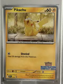 2025 Pokemon SVP Pikachu Illustration Contest 2024 PSA 9 Mint Promo - Image 5