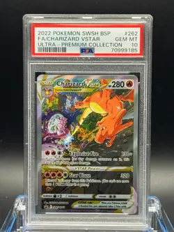 PSA 10 GEM MT 💎 - Pokemon Charizard VSTAR UPC Full Alt Art Promo SWSH262 - Image 1