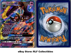 2017 Pokemon, Sun & Moon Base, #66/149 Lunala GX, Holo Ultra Rare - Image 1