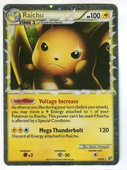 NM Holo Raichu (Prime) Ultra Rare - Undaunted Pokemon TCG - Image 1