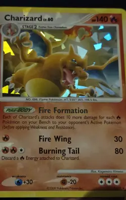 Pokemon Charizard 1/99 Arceus Cracked Ice Holo NM - Image 4