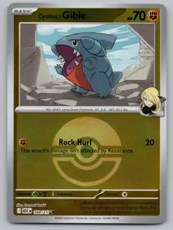 Cynthia's Gible (Poke Ball) 109/217 Ascended Heroes Pokemon Reverse Holo NM/M - Image 1