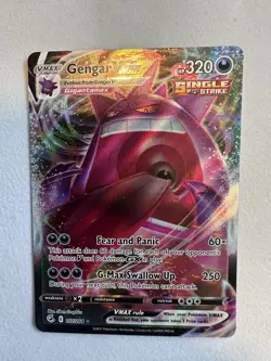 Pokemon Gengar VMAX 157/264 Swsh08 Fusion Strike Single Strike Ultra Rare Holo - Image 3