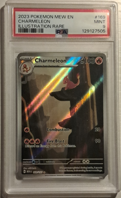 Pokemon 2023 Charmeleon 169/165 SV 151 Illustration Rare Holo PSA 9 - Image 1
