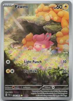 PAWMI 226/091 ILLUSTRATION RARE PALDEAN FATES POKEMON NM/M - Image 1