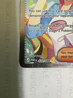 Pokemon Rosa's Encouragement Full Art Trainer-Supporter Rare Holo POR 123/088 - Image 2
