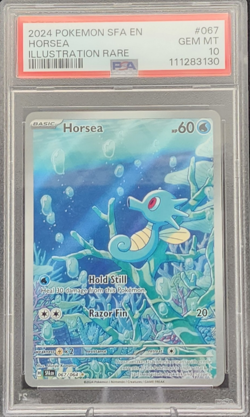🍁Pokemon Shrouded Fable ENGLISH - HORSEA - ILLUSTRATION RARE - 067/064 - PSA 10 - Image 1