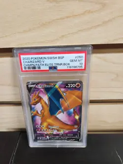Pokemon CHARIZARD V #SWSH050 Graded PSA 10 - Image 2