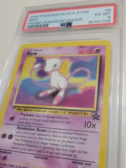 Mew - Pokemon WOTC Black Star Promo #8 - Excellent to Near Mint PSA 6 - Image 3