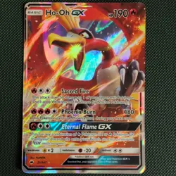 Pokemon TCG Ho-Oh Burning Shadows 21/147 Ultra Rare - Image 1