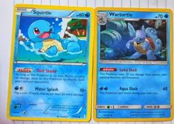 Pokemon Tcg Wartortle 34 214 Cosmos Holo Unbroken Bonds & Squirtle 29 149 - Image 1