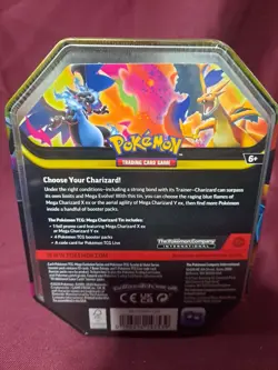 Pokemon Mega Charizard Y EX Tin New Factory Sealed - Image 4