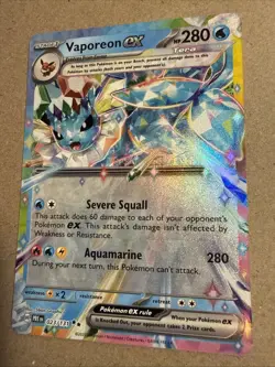 Pokemon TCG Prismatic Evolutions Vaporeon EX 023/131 - Image 3