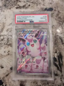 2025 Pokemon Phantasmal Flames🔥 Wigglytuff #105 🔥ILLUSTRATION RARE🔥 PSA 10 💎 - Image 1