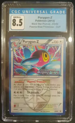 Porygon-Z BW84 Staff Promo Plasma Blast Prerelease CGC 8.5 NM/Mint+ Pokemon TCG - Image 1